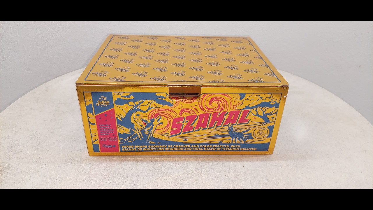 ISKRA (Funke) Fireworks - SZAKAL 99 Schuss Batterie Verbundfeuerwerk 1.3G (20mm)