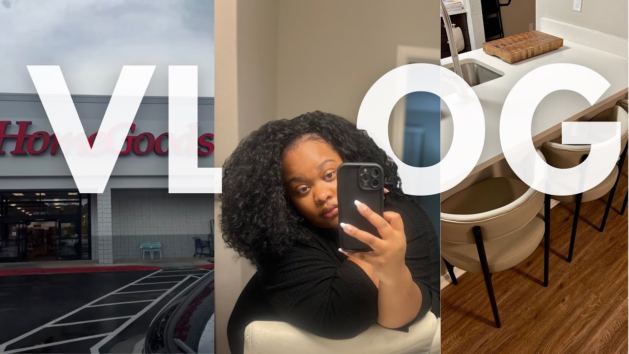 VLOG | LIVING ROOM UPDATES + NAIL SALON AT HOME + HOMEGOODS RUN + DEEP CLEAN & RESET + MEAL PREP