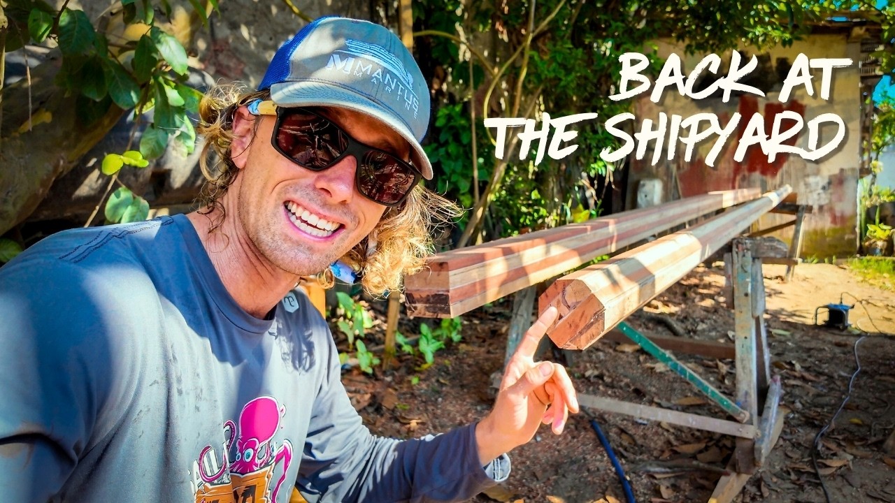 Building Traditional Wooden Gaffs for Our +80ft Boat &mdash; Sailing Yab&aacute;