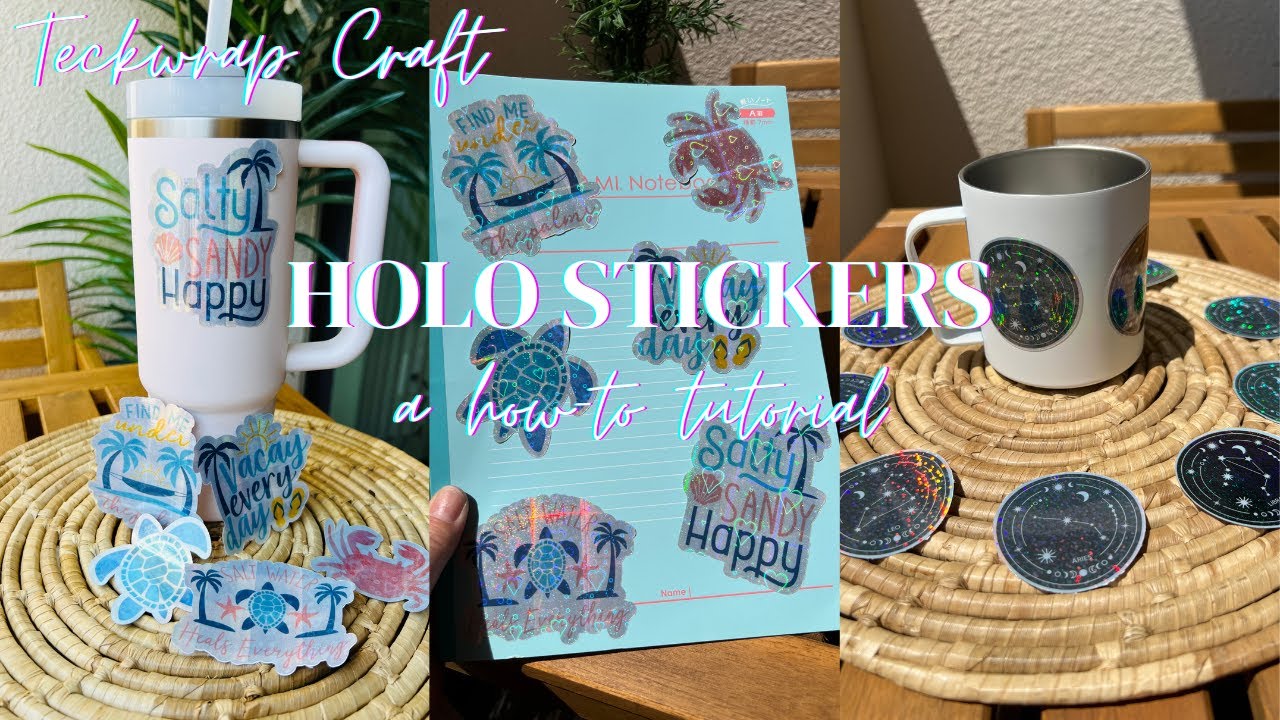 Изготовление ✨голографических✨наклеек | Виниловые наклейки для печати от TECKWRAP CRAFT