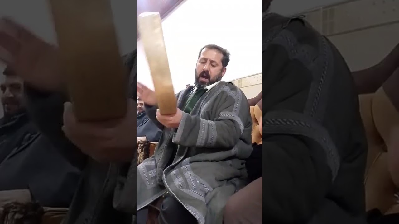 المداح ابراهيم سلمان البري المعماري في قرية الساده الشويرات مضيف المرحوم احمد العجيل ابو سعد 