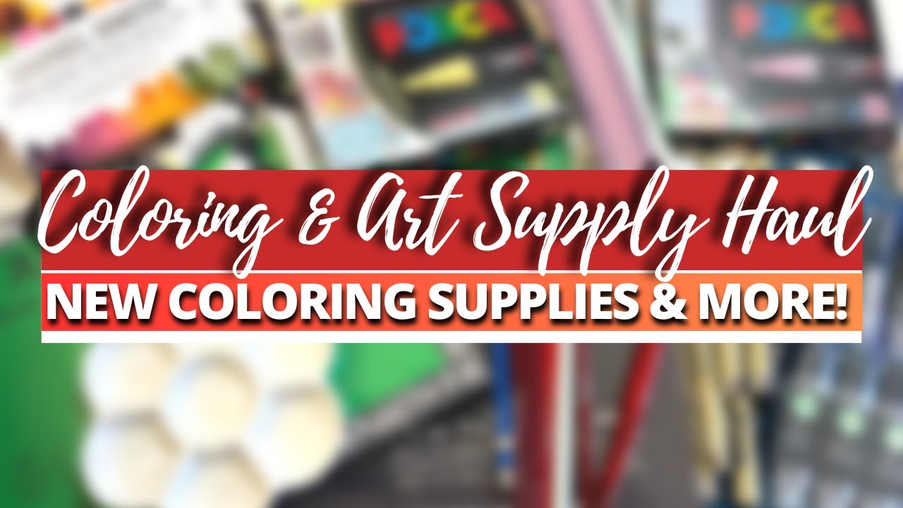 COLORING & ART SUPPLY HAUL | HAPPY MAIL | Lots of New Coloring Supplies & More! | Adult Coloring
