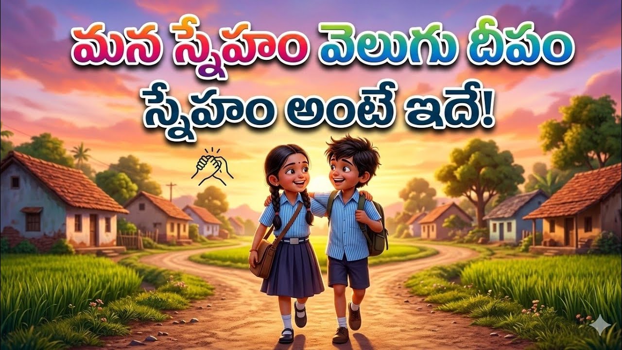 మన స్నేహం వెలుగు దీపం |Telugu Friendship Song | Best Friends EmotionalSongబడి జ్ఞాపకాల బంగారు బాల్యం