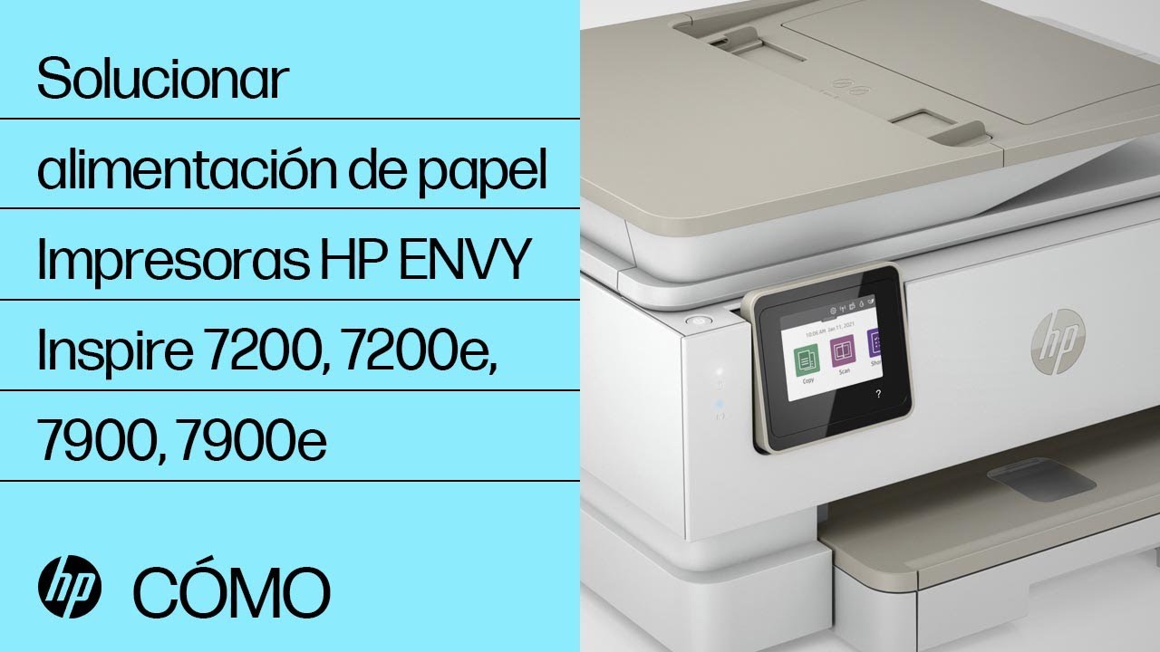 Solucionar alimentación de papel | Impresoras HP ENVY Inspire 7200, 7200e, 7900, 7900e | HP Support