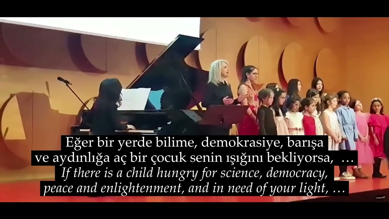 “Anadolu’nun Kızlarına Umut Ol”, text by Türkan Saylan, music by Elif Şahin, part 6 of 8