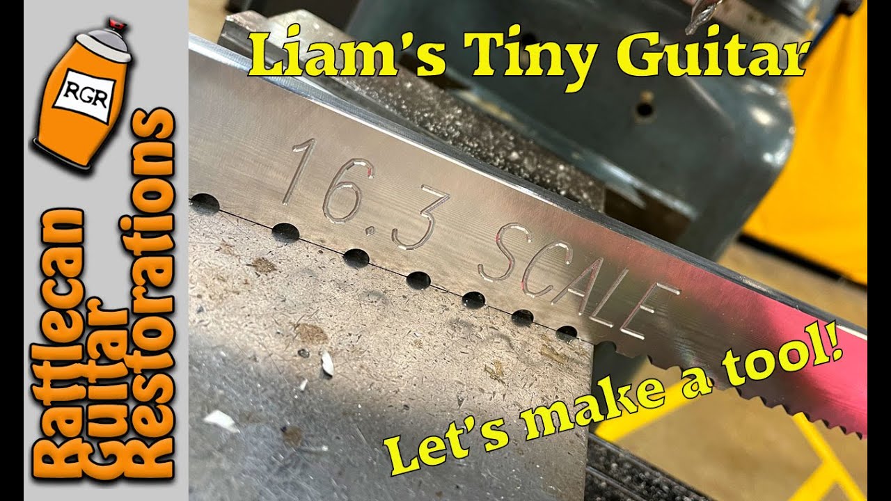 Liam's Tiny Guitar pt4 Let's Make a Tool | RATTLECAN GUITAR RESTORATIONS by James O’Rear