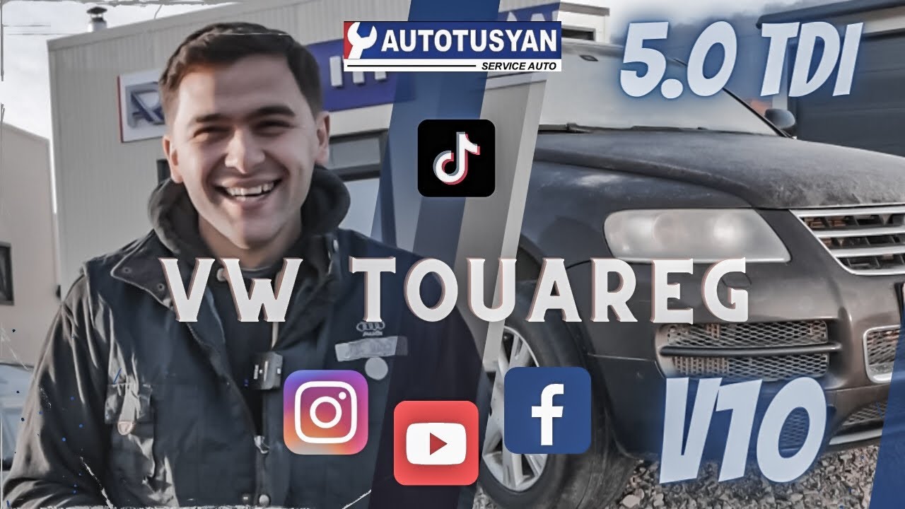 Volkswagen Touareg V10 TDI 313 cai🦸 - Schimb Bujii🪛 si Garnituri motor!