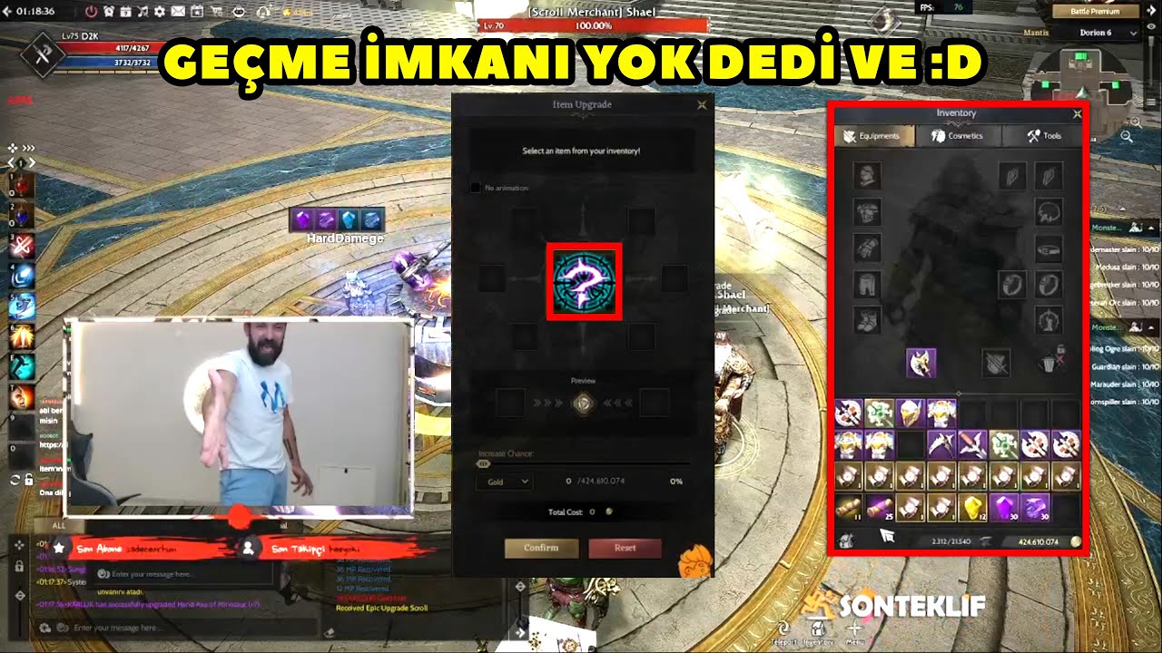 D2K - (Mantis) Takıları için 80 GB Harcadı, Upgrade de Katlamak İstedi Bakın Ne Oldu ! Rise Online