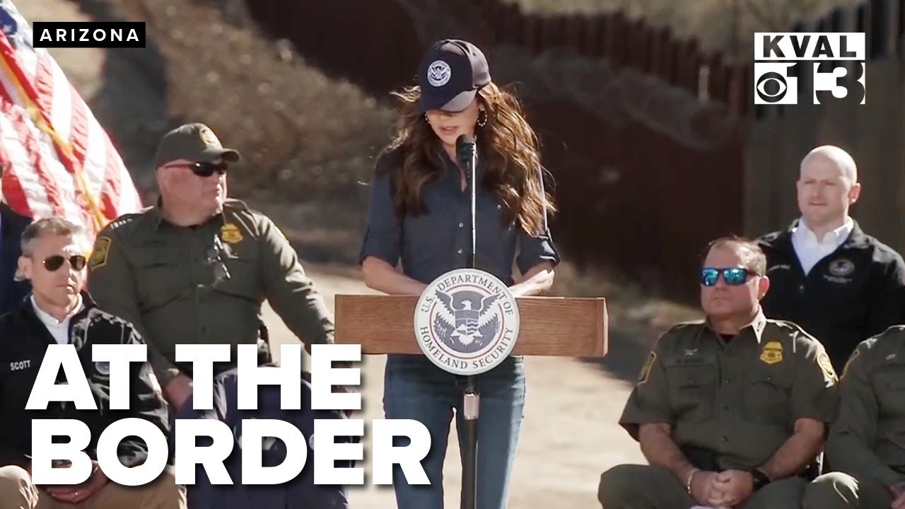 Kristi Noem touts ICE 's first year of operations during border wall visit in Arizona