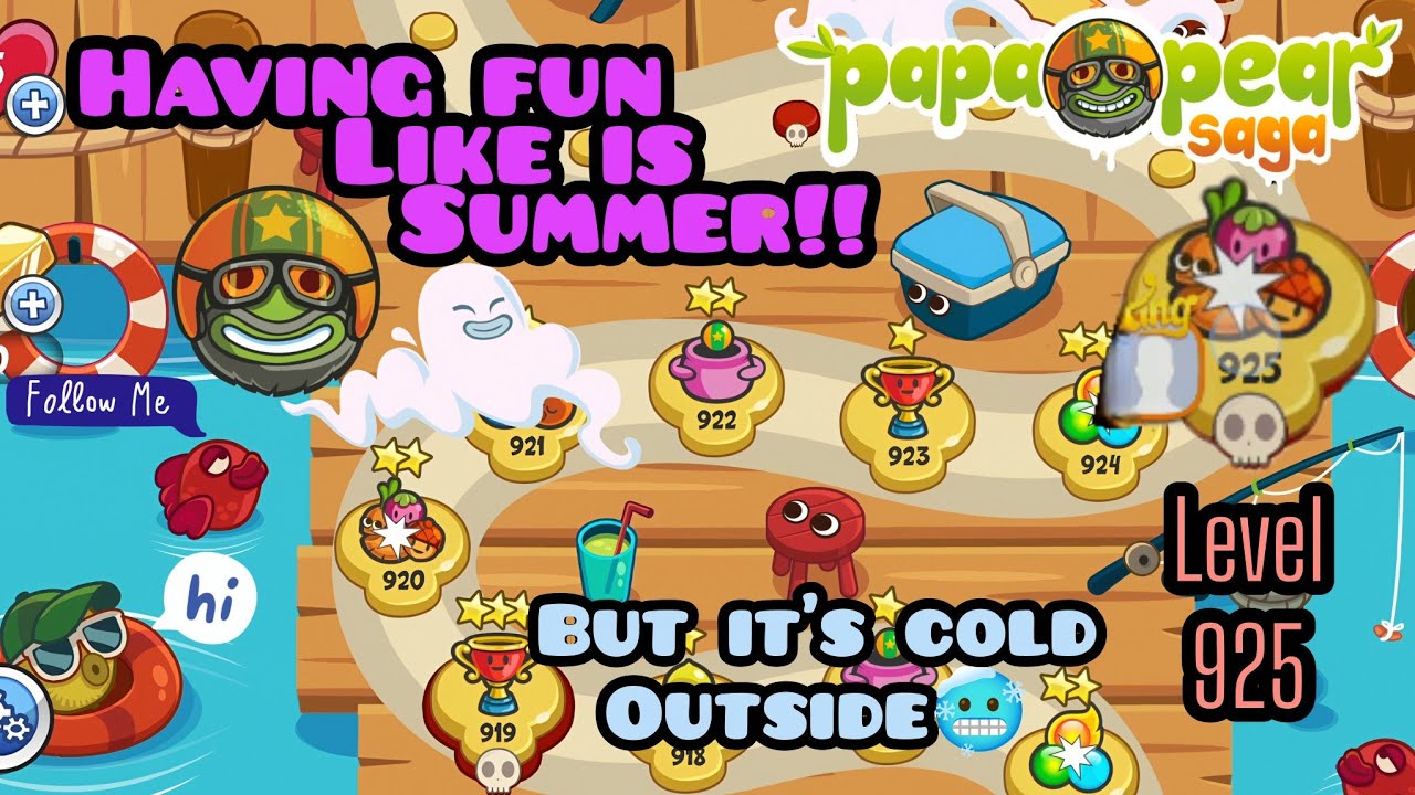 🥶Cold days in the Sac area😱but that is not stop me from playing🤩PAPA PEAR SAGA🫡enjoy ur day😎sub&like