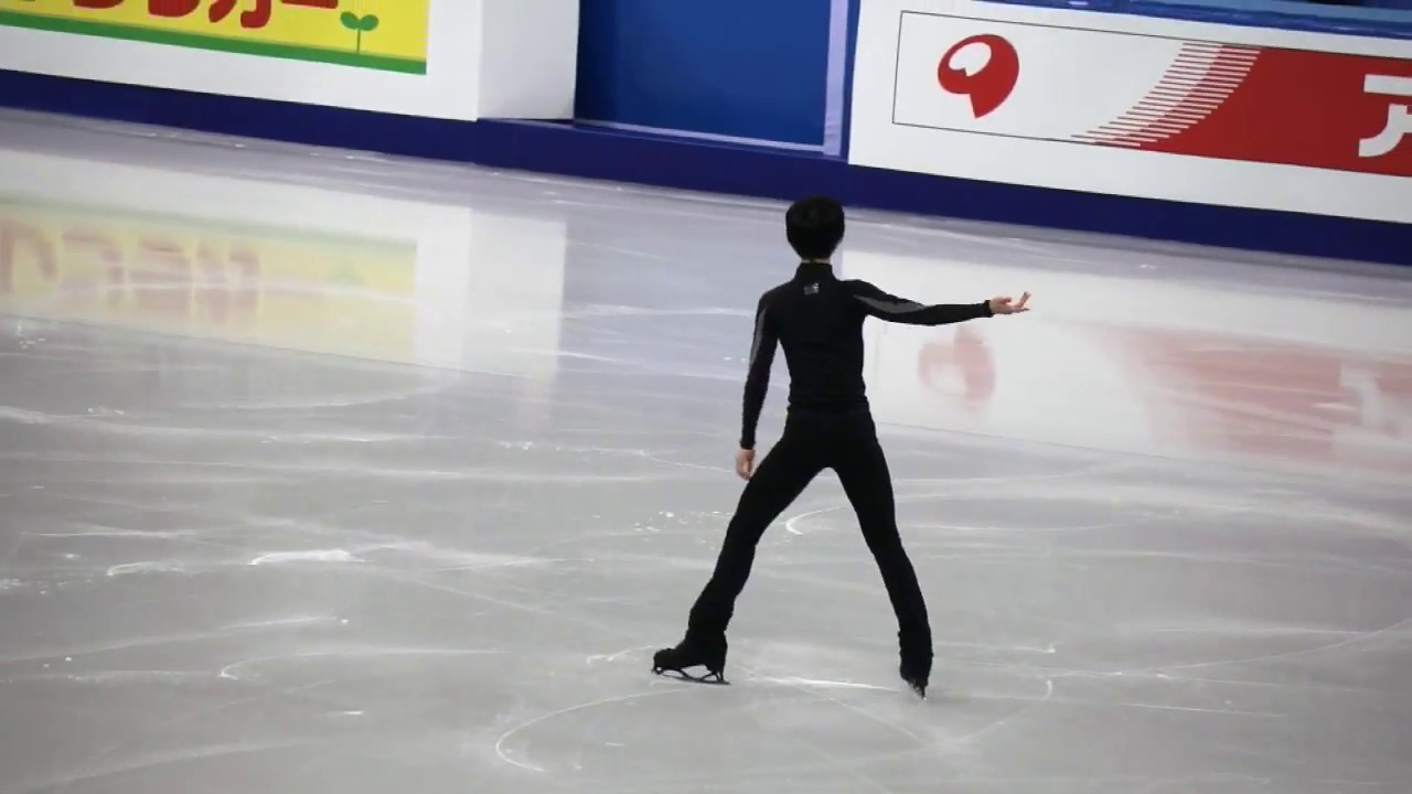 2017 4CC 火曜日公式練習　Yuzuru Hanyu 曲がけ「Let's go crazy」
