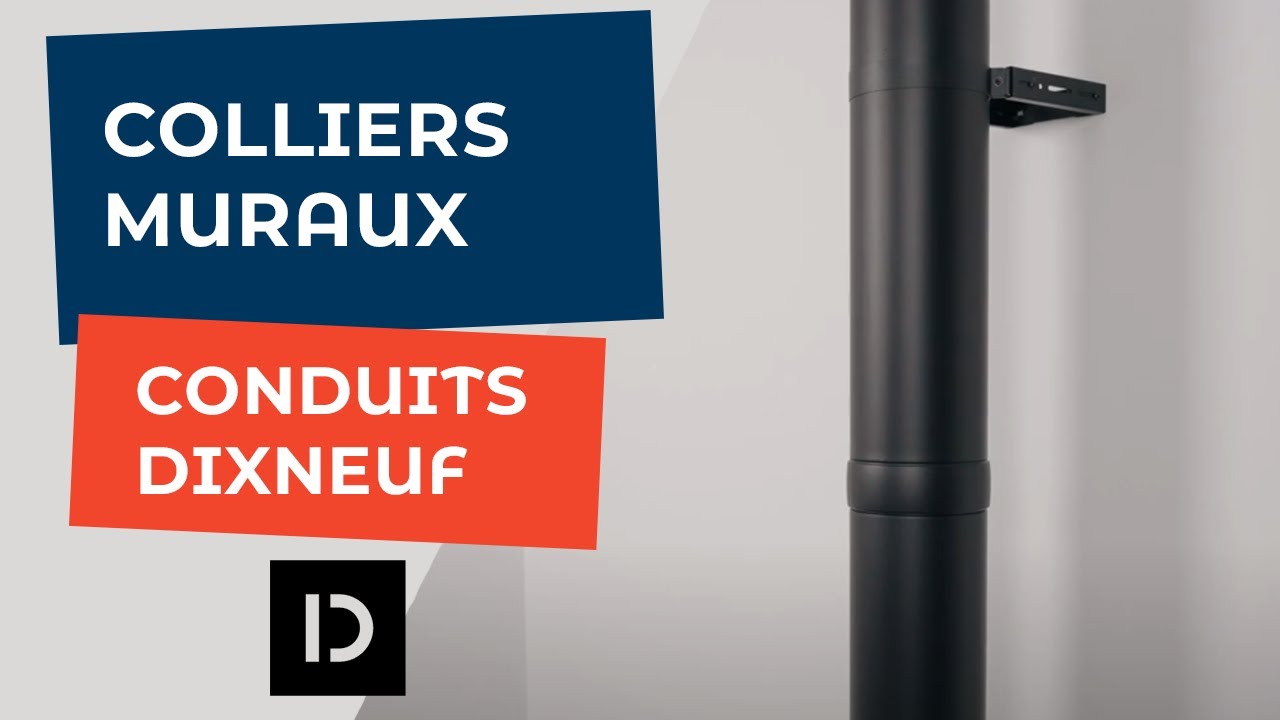 Colliers de fixation au mur pour conduits Dixneuf
