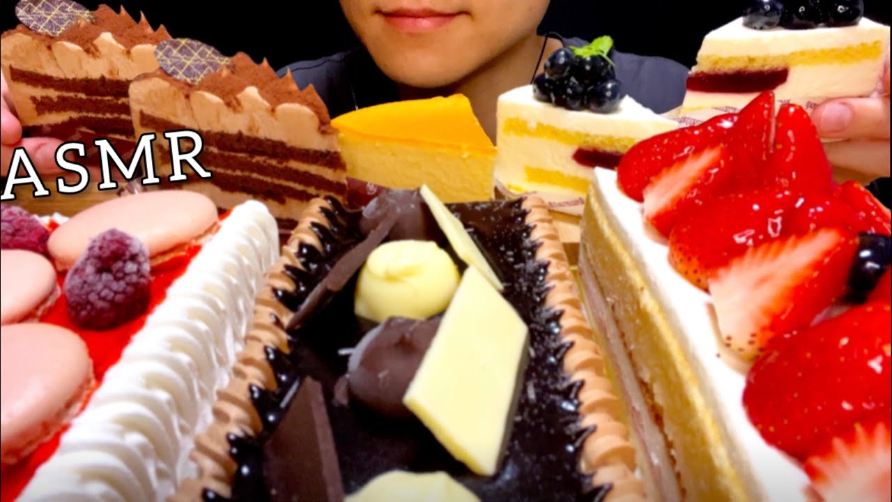 【咀嚼音】シャトレーゼのアイスケーキとケーキを食べる！Ice cream cake！/ASMR/EatingSounds/Mukbang/먹방