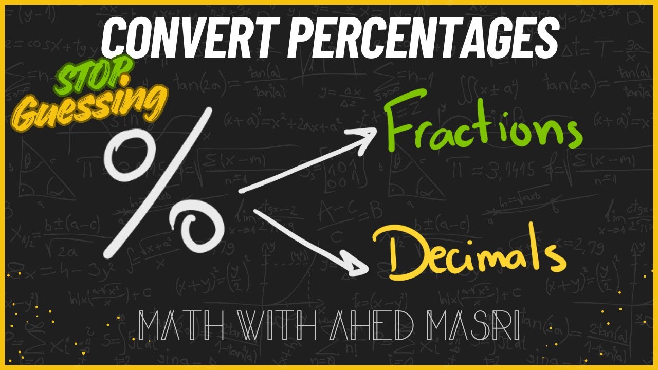 Convert Percentages FAST | Fractions & Decimals Explained