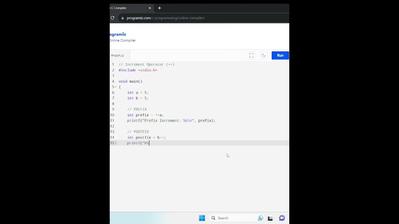 Increment Operators in C Language || #shorts || #CloudCODE