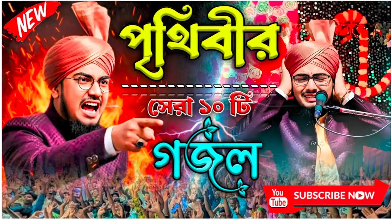 পৃথিবীর সেরা ১০টি গজল || Prithibir Sera 10 gojol || Maolana mujakkir Hussain 9641646274