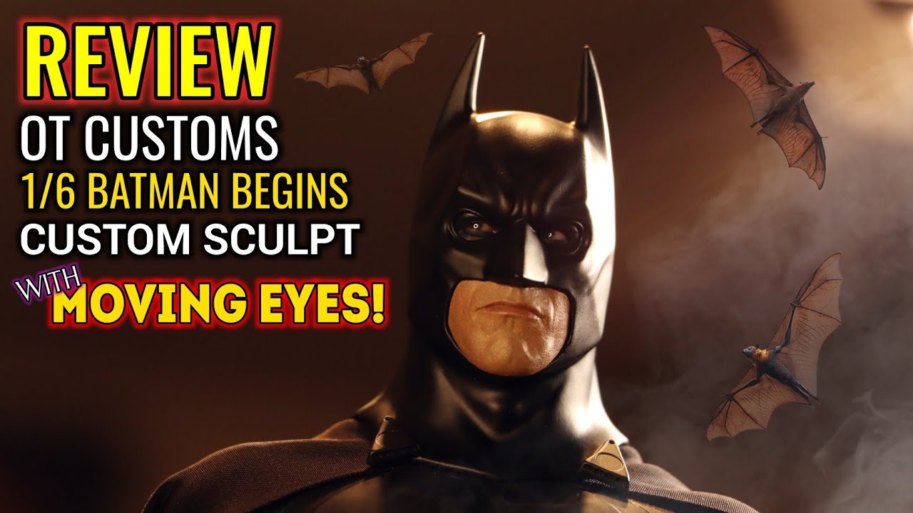 REVIEW. OT CUSTOMS 1/6 BATMAN BEGINS HEAD SCULPT.