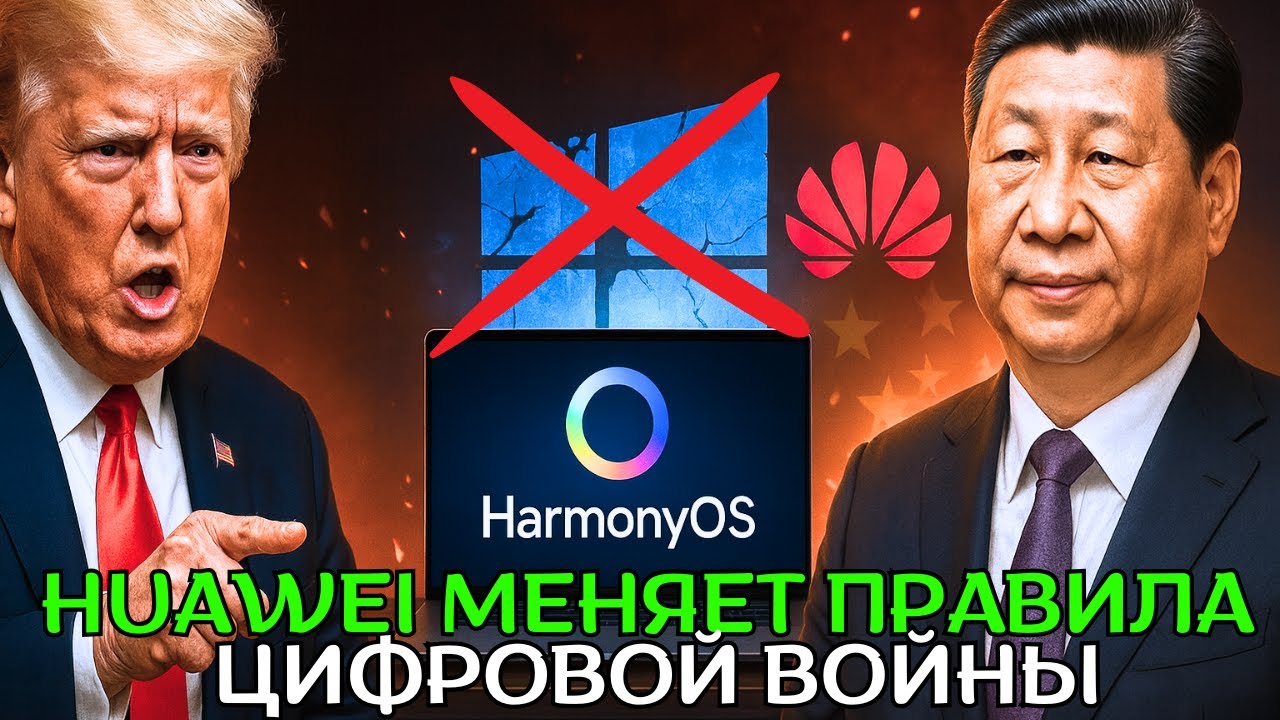 Huawei убивает Windows — Harmony OS захватывает китайские ПК на фоне паники Microsoft и Google!!!