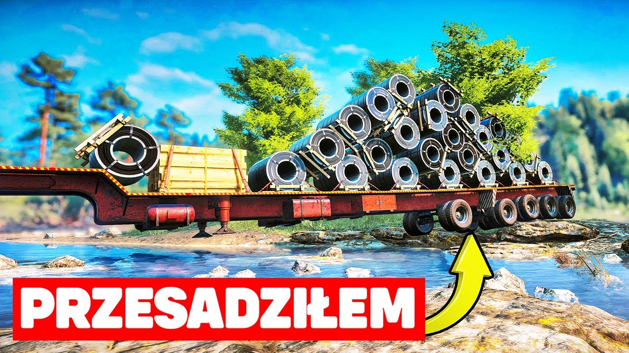 Giga Transport Metalowych Rolek | SnowRunner Karolina Północna [37]