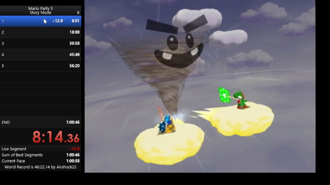 [RTA]マリオパーティー5 Story Mode 難易度やさしい  50分55秒