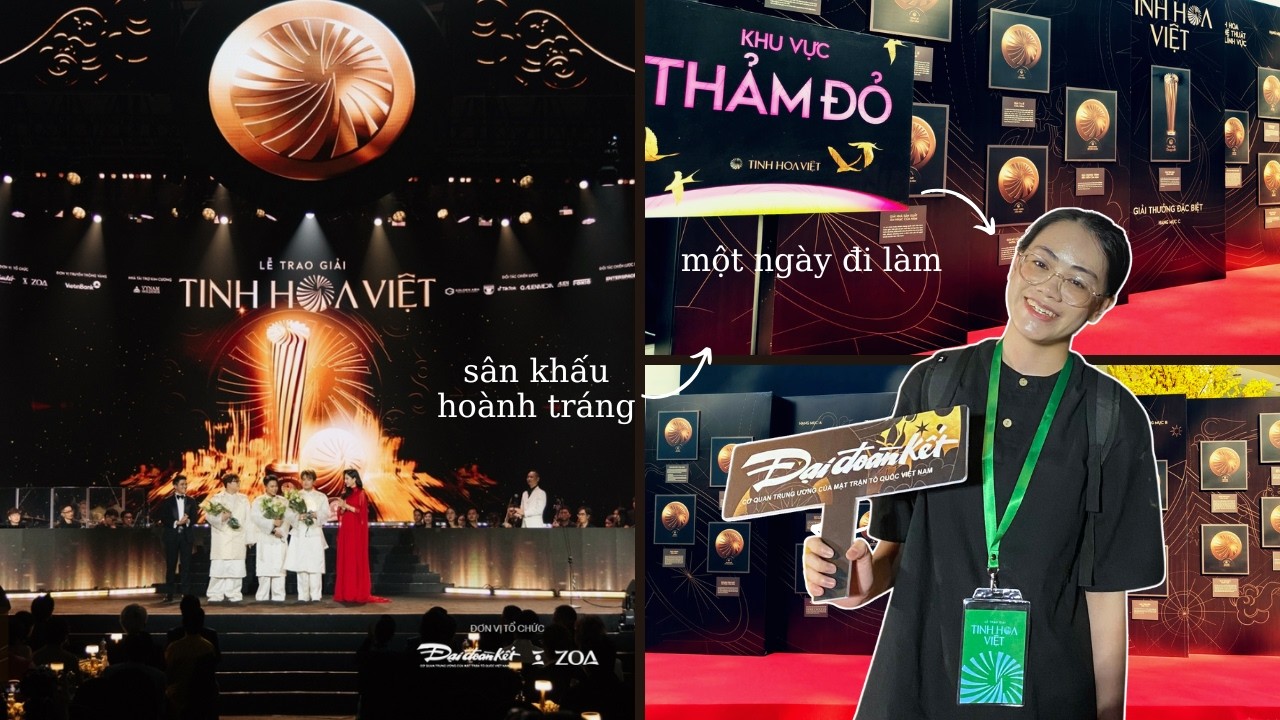 Không thích đi làm một chỗ quanh năm thì làm sự kiện là đúng rồi | Lễ trao giải Tinh Hoa Việt