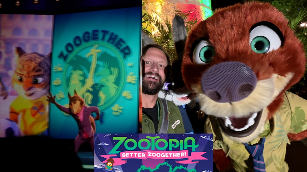 Наш ПЕРВЫЙ ВЗГЛЯД на новейший аттракцион Disney! | Zootopia Лучше Zoogether в Animal Kingdom!