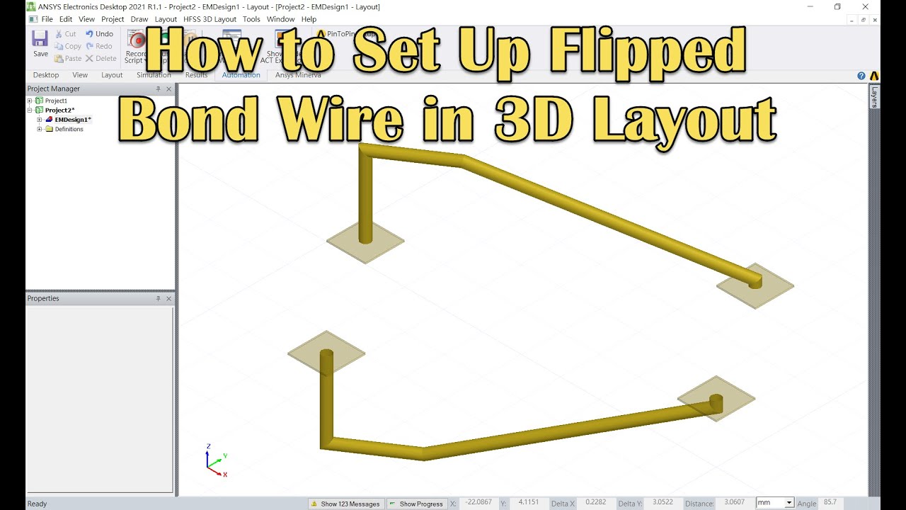 How to Set Up Flipped Bond Wire in 3D Layout