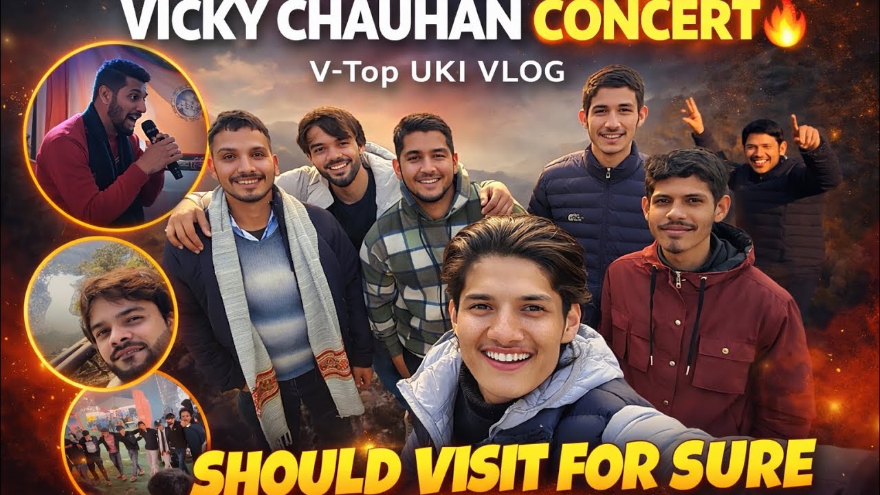 Vicky Chauhan LIVE Concert 🎤 | Full Fun with Friends | Uki Vlog