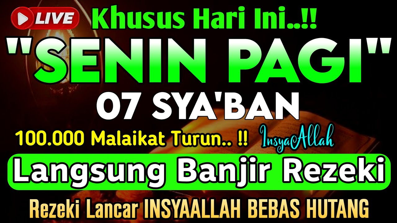 Putar Ayat ini Di Bulan Sya'ban - Segala Hajad Dikabulkan, Rezeki Mengalir Deras, Aamiin