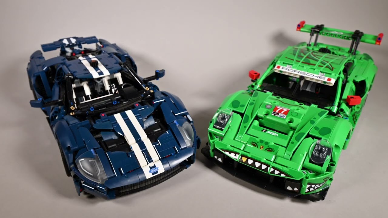 LEGO Technic Porsche GT3 R Rexy 42224 vs Ford GT 42154