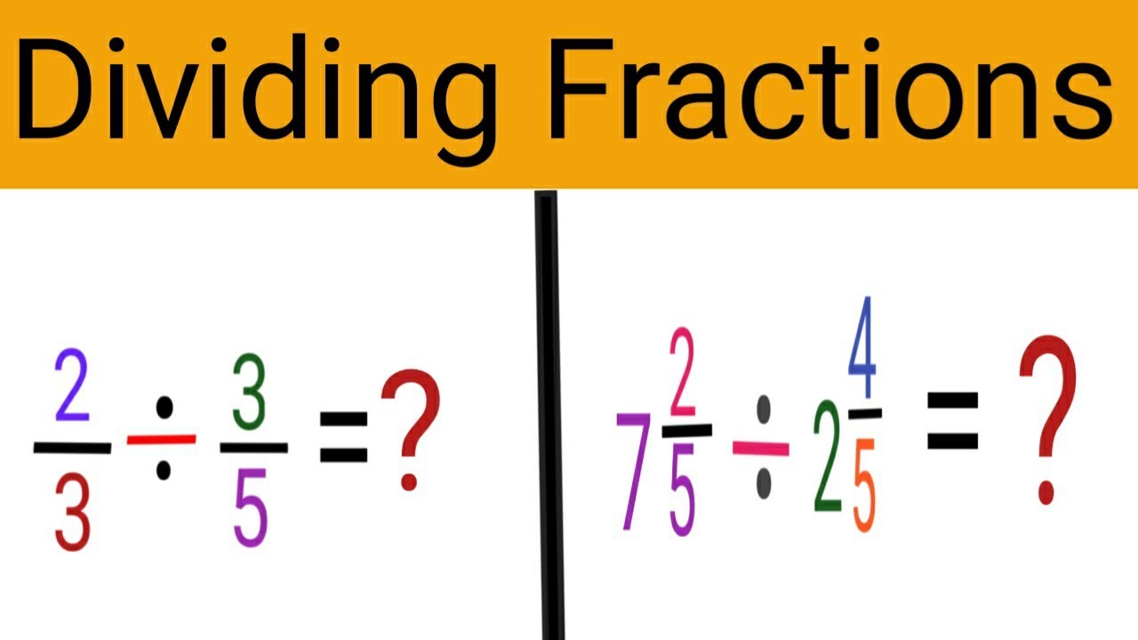 Division of fractions || How to Divide Fractions with Whole Number || Maths for Kids
