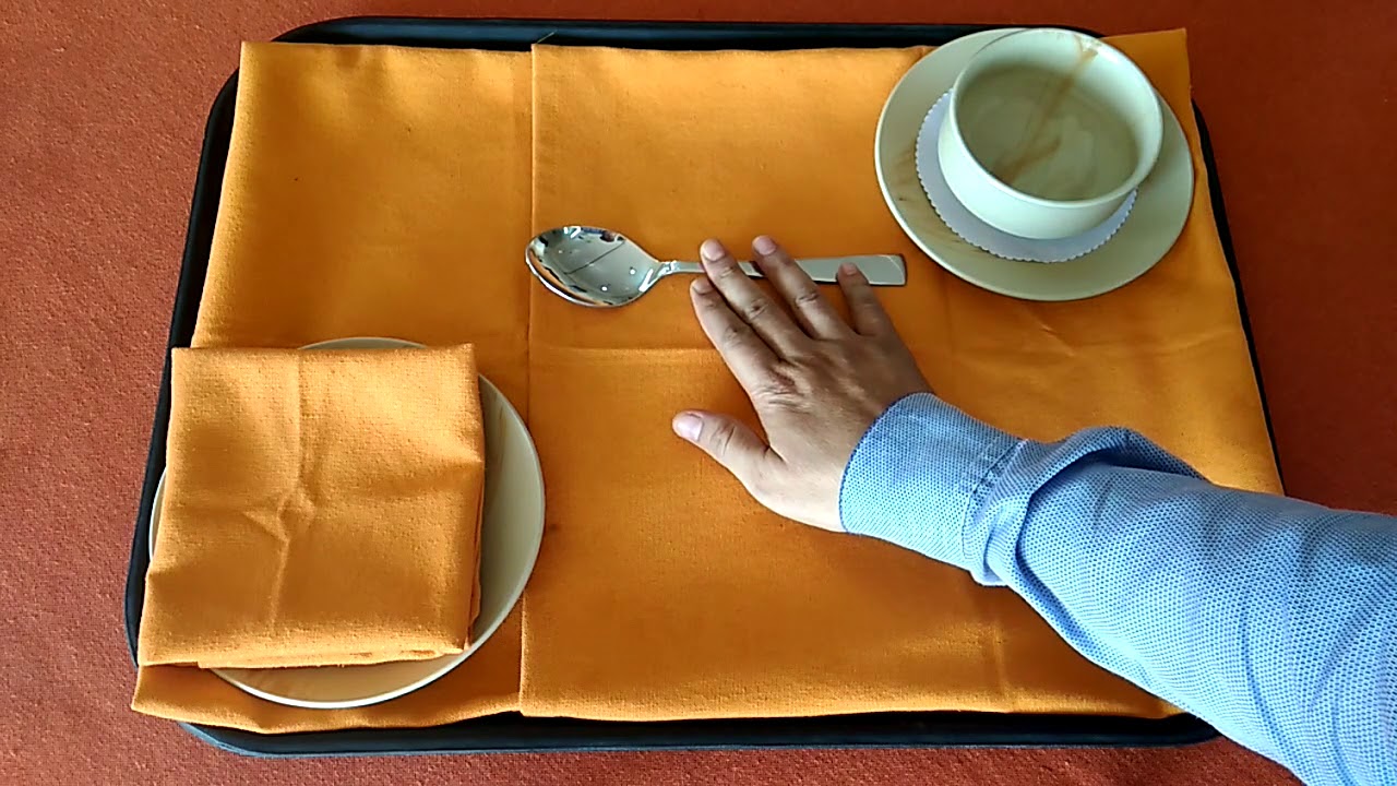 Room Service Tray Set Up - South Indian Breakfast