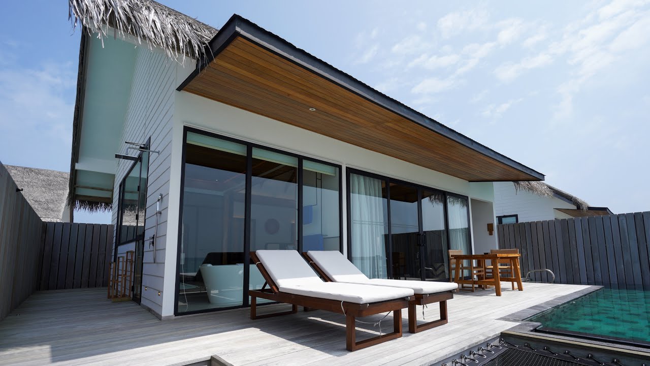 Hilton Maldives Amingiri  - One Bedroom Overwater Pool Villa [2023 Room Tour in 4K]
