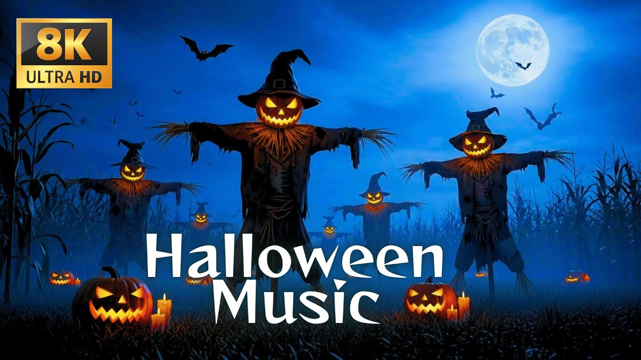 Halloween Night Ambience 2025 🎃 Haunted Pumpkin Village 👻 Relaxing Spooky Sleep Music Playlist