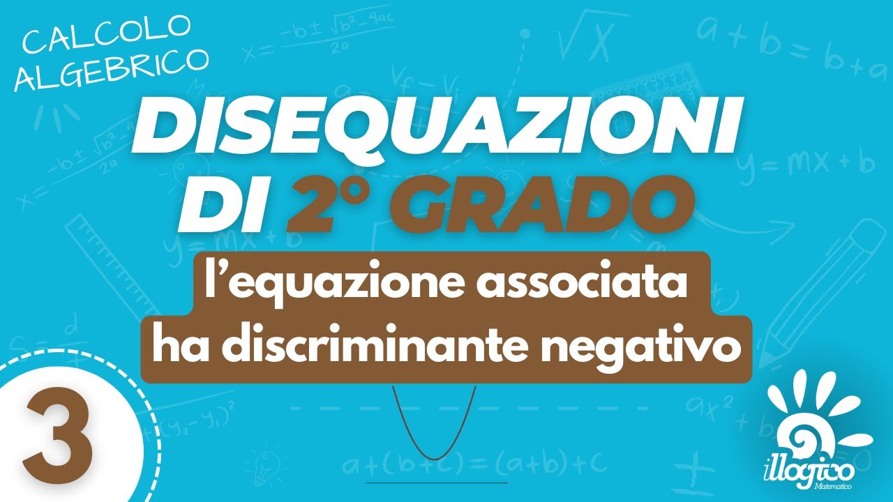 Disequazioni di 2° grado - l'equazione associata ha discriminante negativo