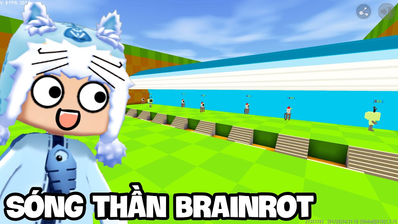 Meowpeo Giải Cứu Brainrot Khỏi Sóng Thần Siêu Cấp Trong Mini World