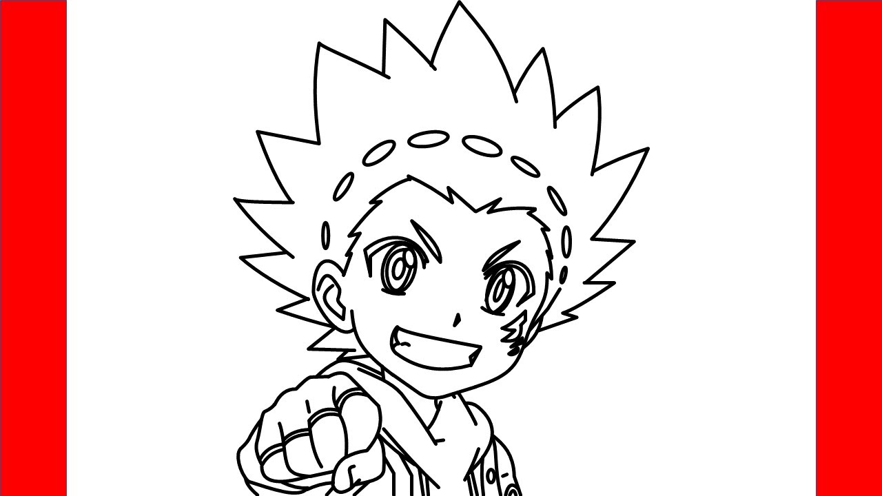 How To Draw Valt Aoi From Beyblade Burst - Step By Step Drawing