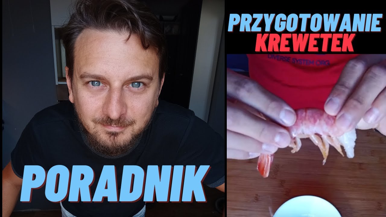 Obieranie krewetek. Przygotowanie mrożonych krewetek.
