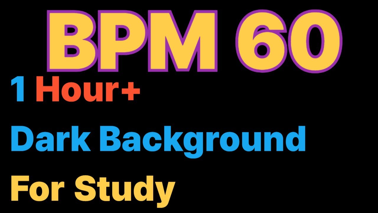 🔴 LIVE | Study Piano Music | BPM 60 | Black Screen | Focus & Concentration의 사본