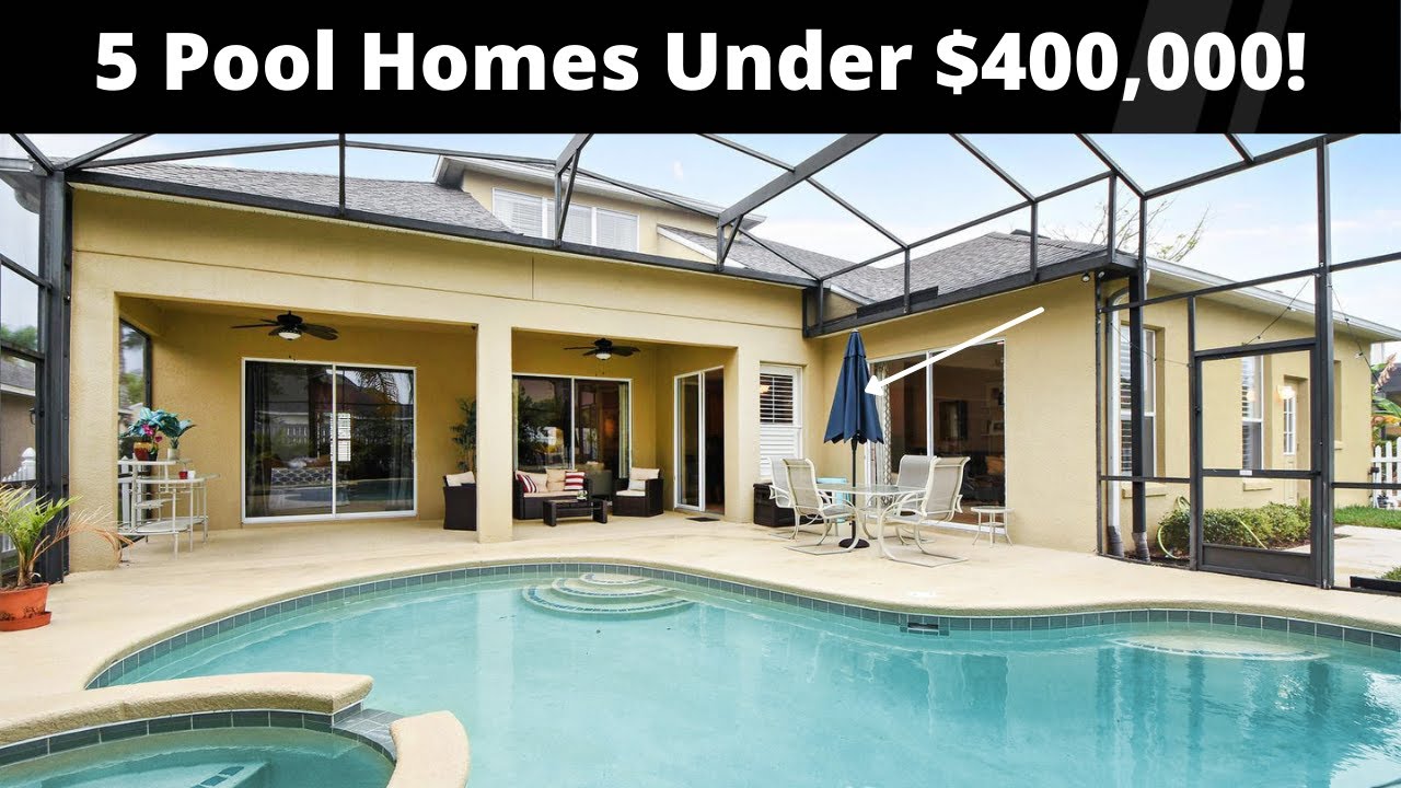 5 Florida Pool Homes Selling For under $400,000!!