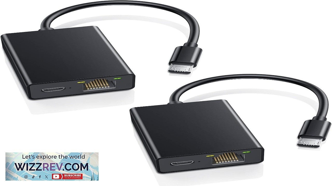 ZEXMTE Ethernet Adapter for Fire TV Stick Micro USB to RJ45 Ethernet