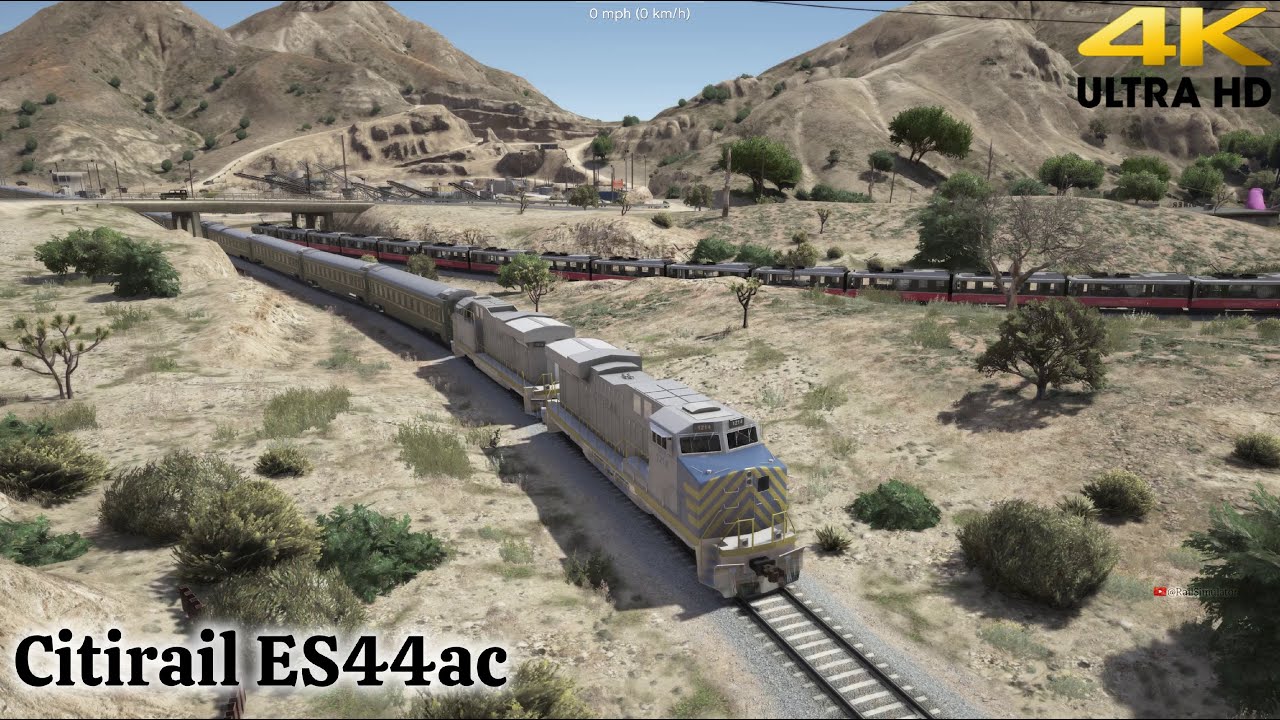 Grand Theft Auto V - CITIRAIL ES44ac Train Reskin Loco Final Mod
