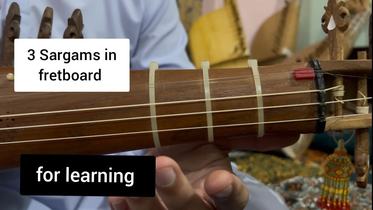 Lesson# 107: 3 Sargams in Fretboard For Learning 