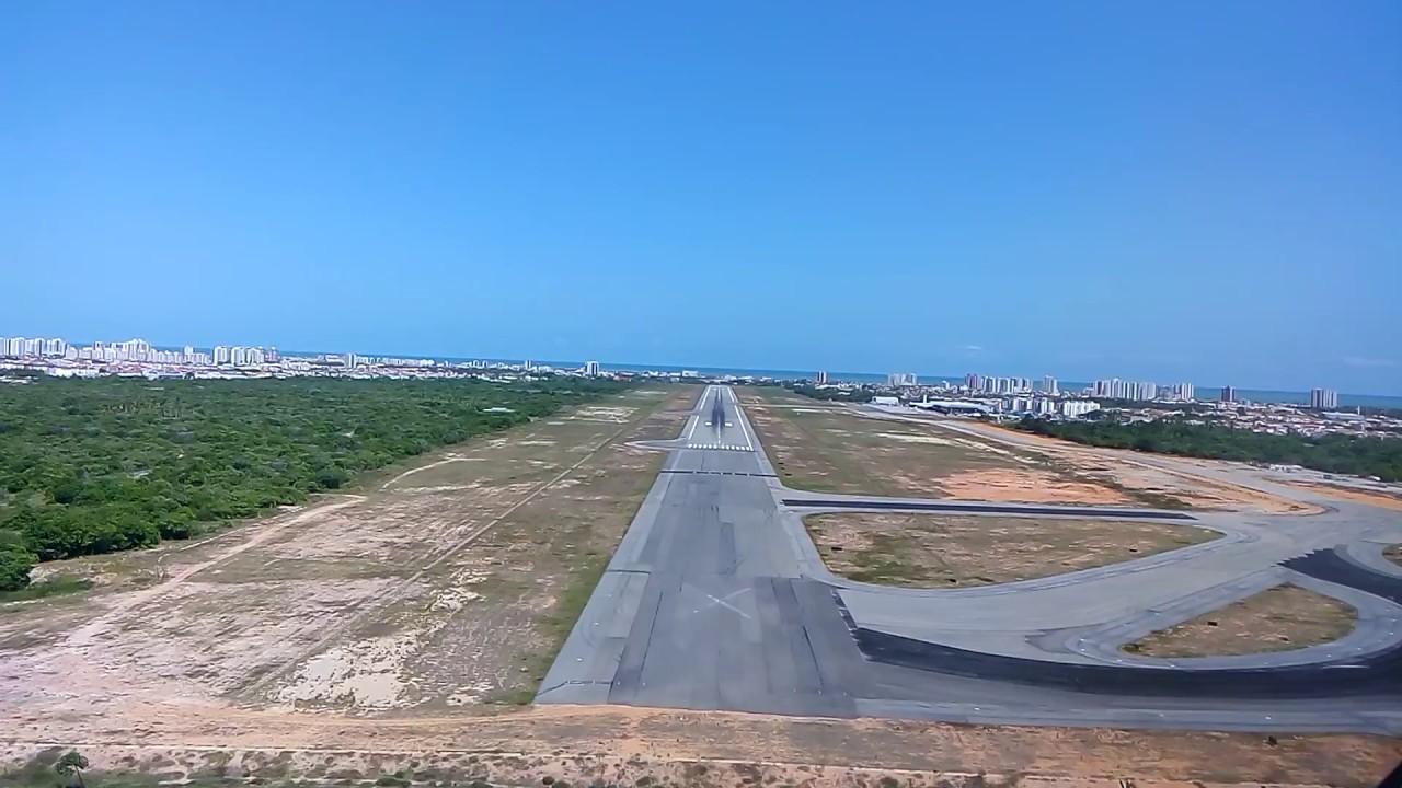 espetacular aproximacao e pouso em aracaju sergipe brasil rnav