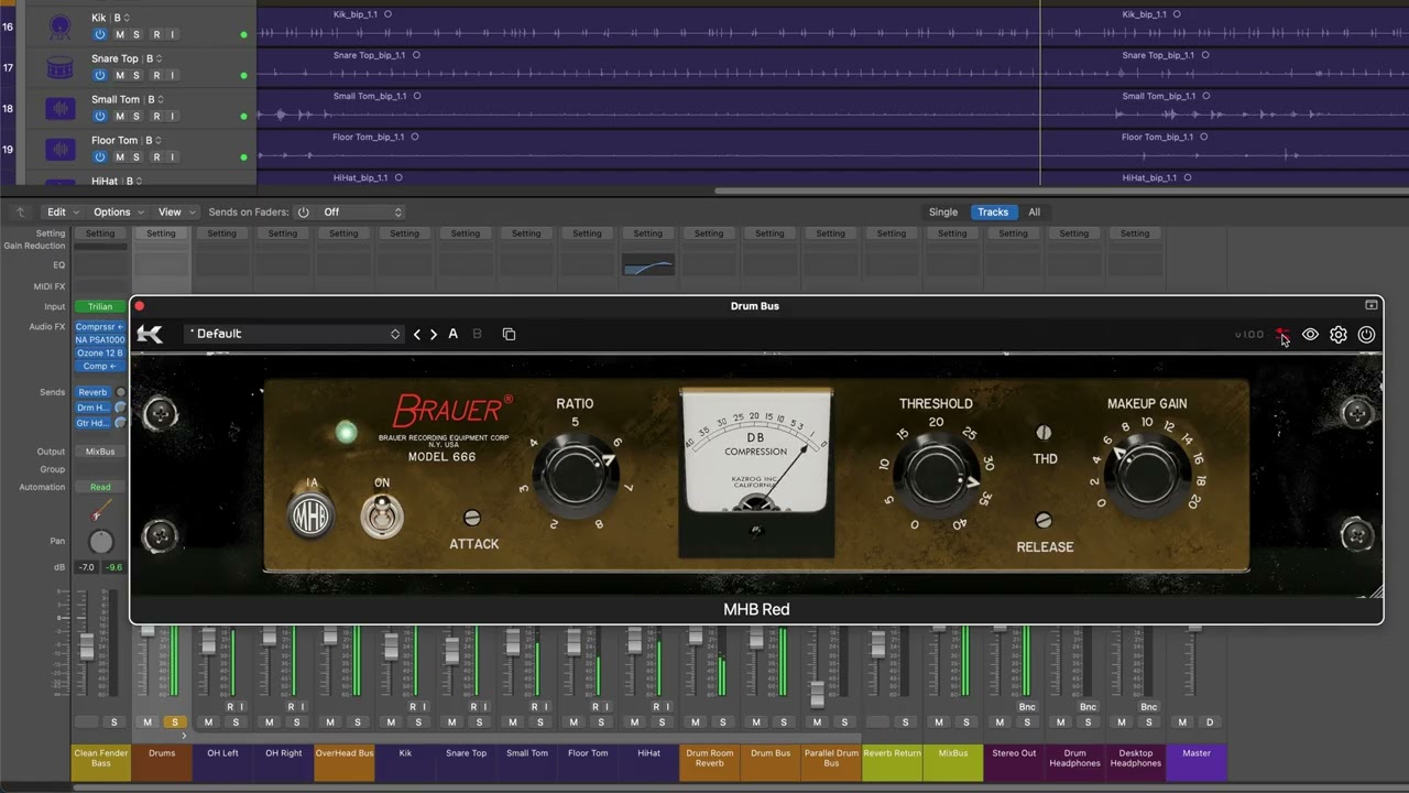 MHB Red on Drums with Eli Krantzberg