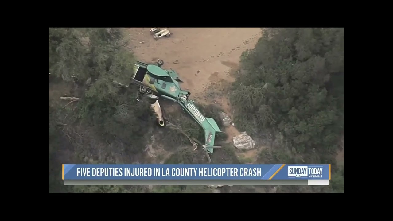 5 LA County Sheriffs survive helicopter crash