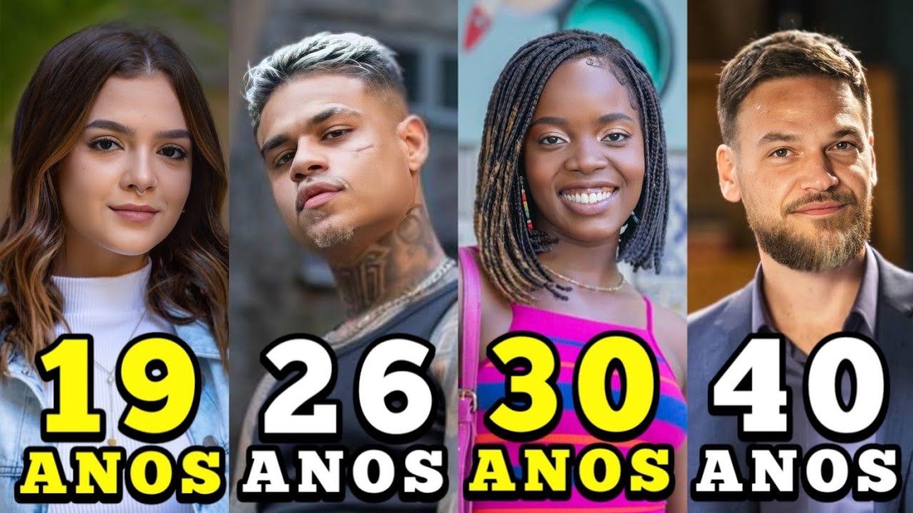 IDADE dos ATORES da NOVELA VAI NA FE!