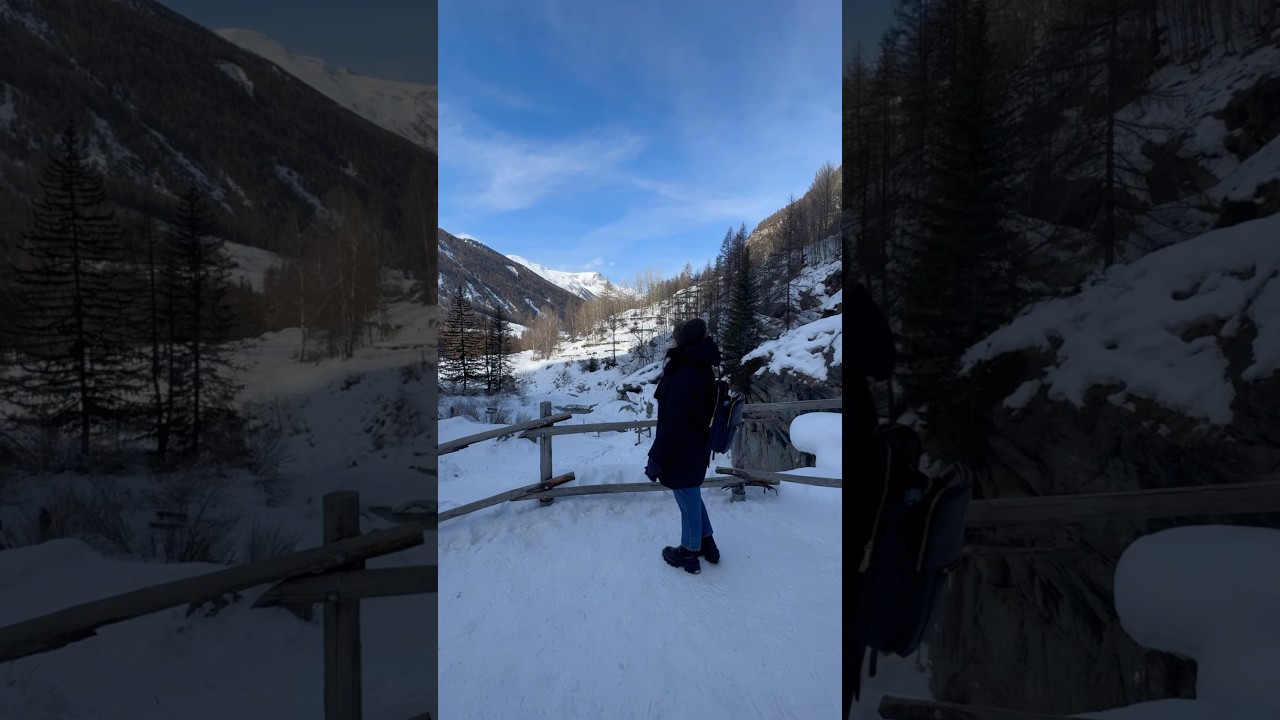 Non amo la montagna&hellip; ma con loro s&igrave; 🤍🏔️Mini gita alle Cascate di Lillaz! #famiglia #vitadamamma