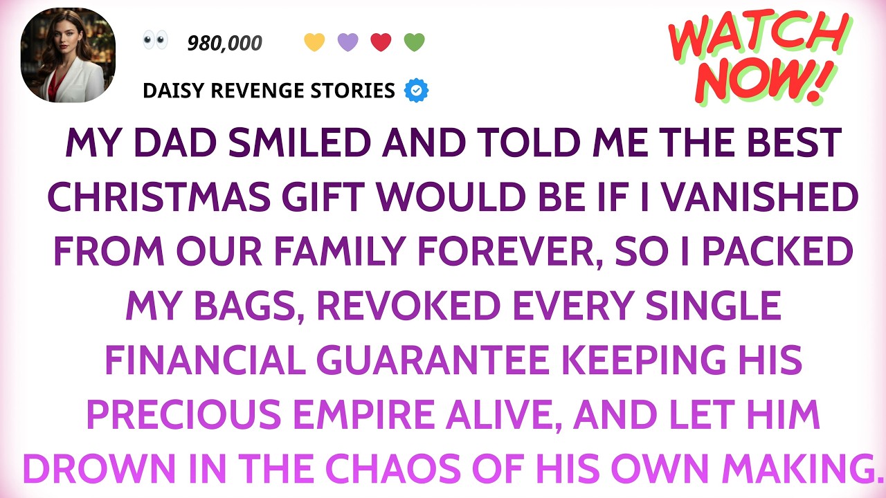 1 Day Before Christmas Eve, My Dad Said The Best Gift Would Be If I Vanished From This Family...