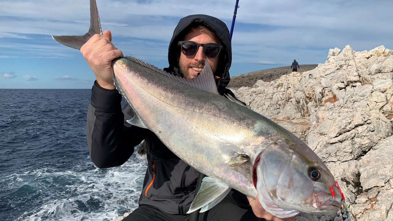 SHORE JIGGING - Una giornata in scogliera: ricciola, barracuda e pagro / A full day on the rocks